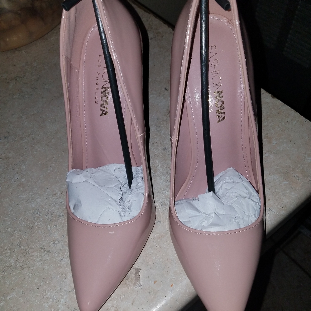 Nude high heels